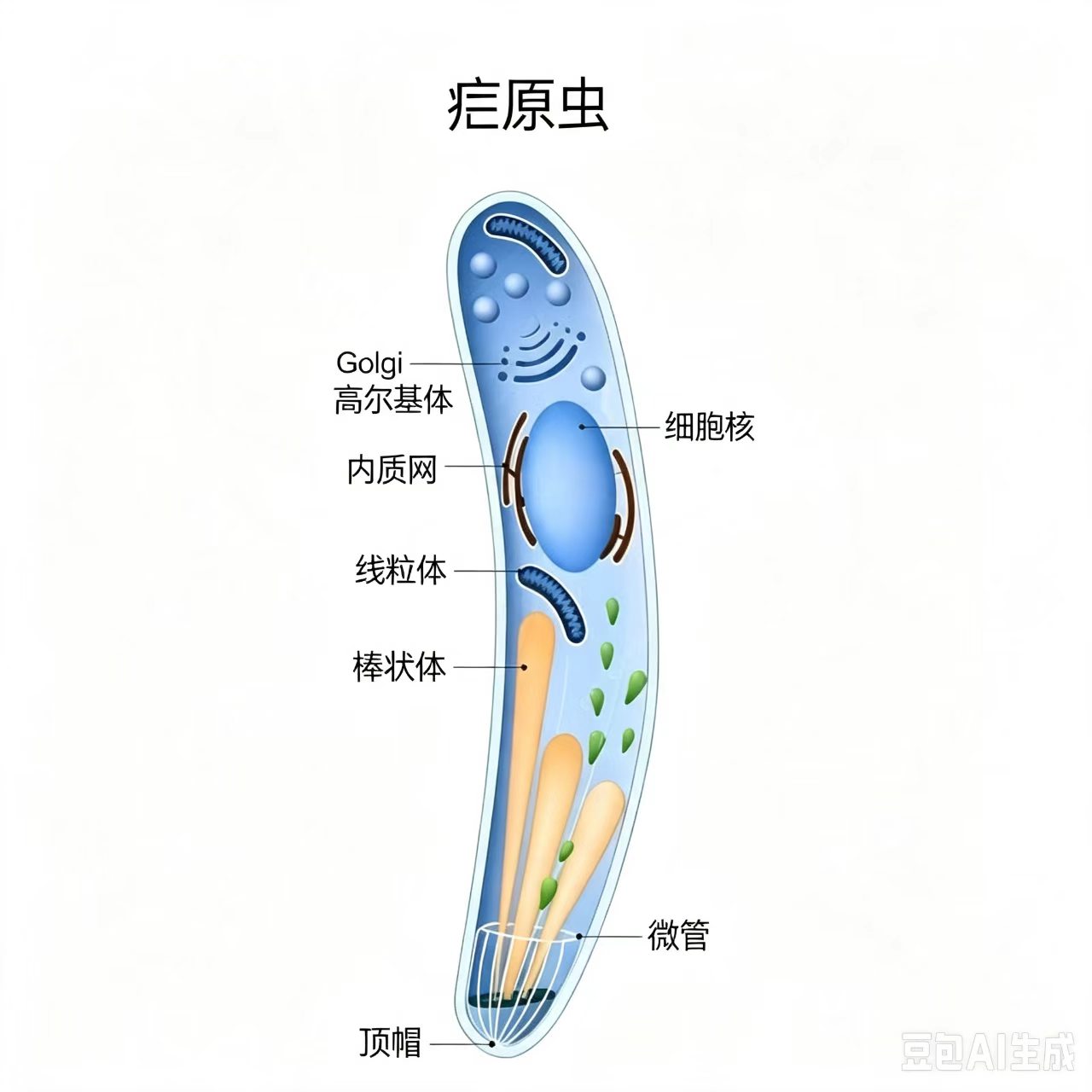 疟原虫模式图